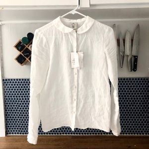 Son de flor Peter Pan collar button up blouse